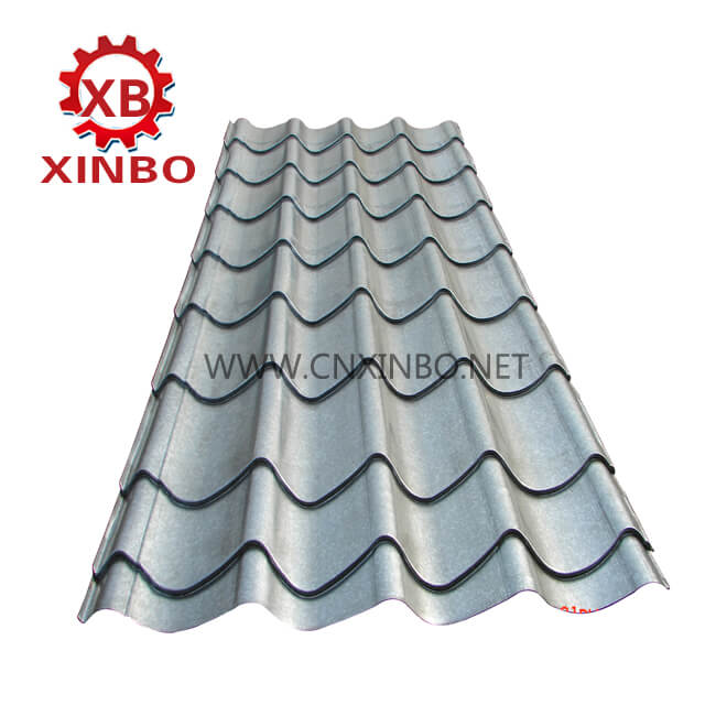 Full automatic glazed tile making machine galvanized steel roll forming machine roof ridge tile machine