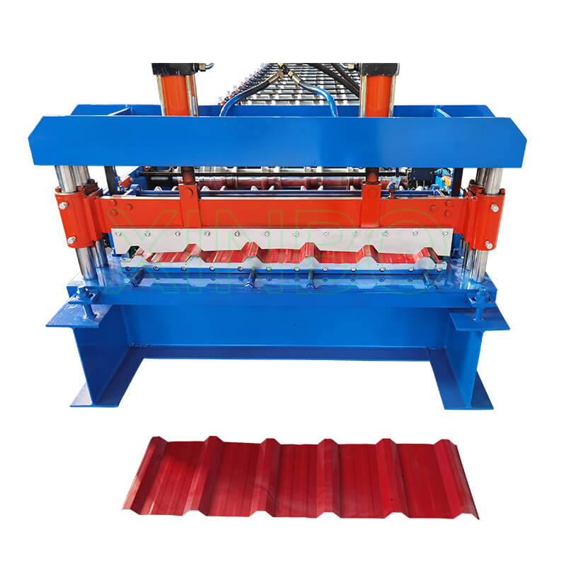 Roof wall panel roll forming machine