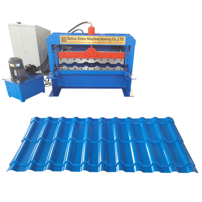 Glazed Tile Making Roof Roll Forming Machine Colored steel forming machine for glazed roof ridge tiles