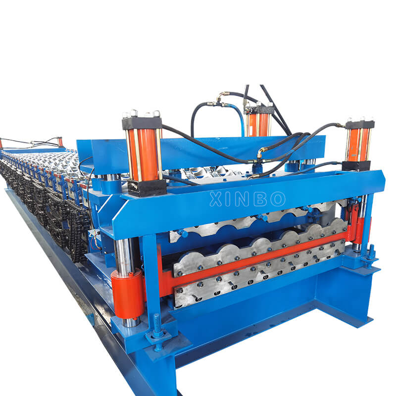 Full automatic high-quality glazed double-layer tile press Roof roll forming machine