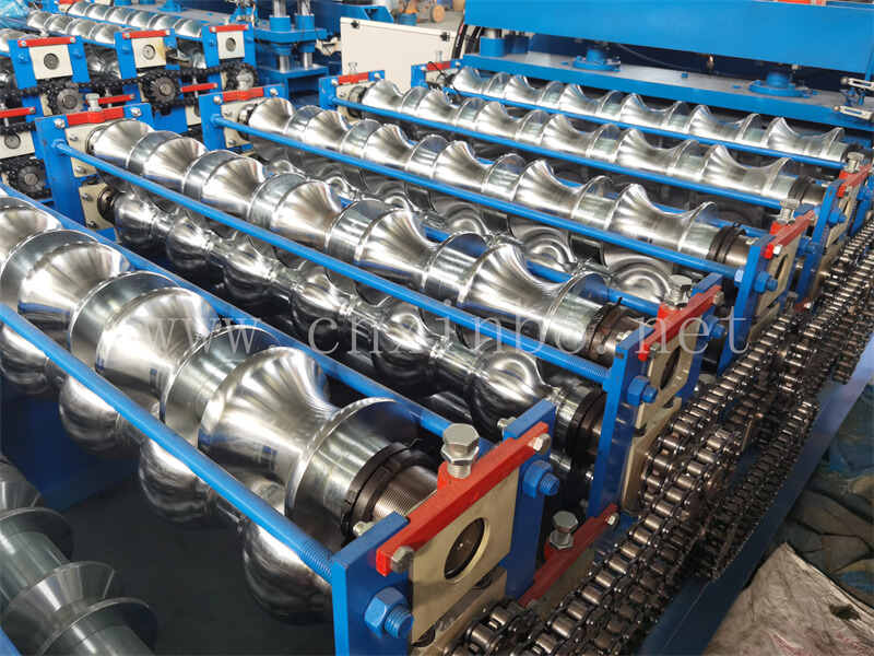 Full automatic high-quality glazed double-layer tile press Roof roll forming machine