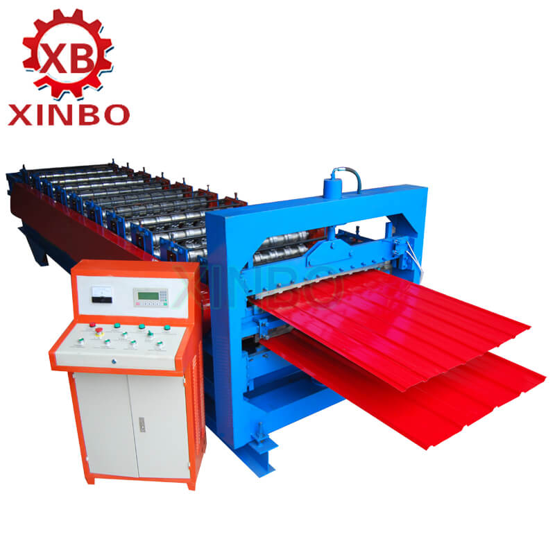High quality automatic double-layer tile press roof panel machine