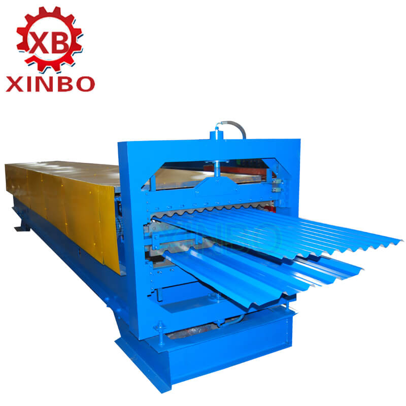 Full automatic double-layer roof roll forming machine