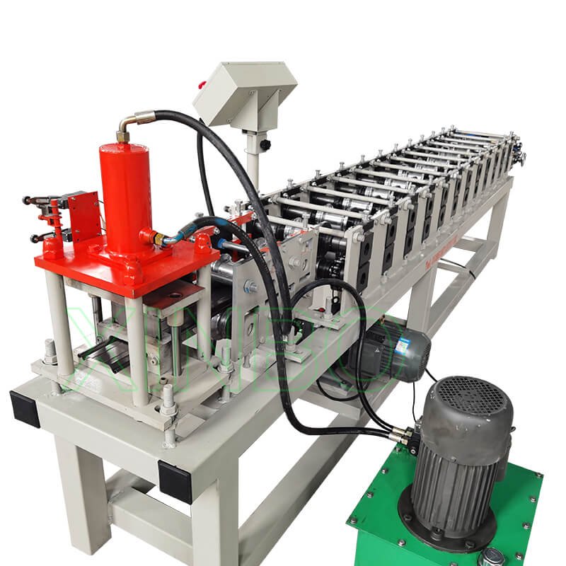 Rolling shutter door forming machine