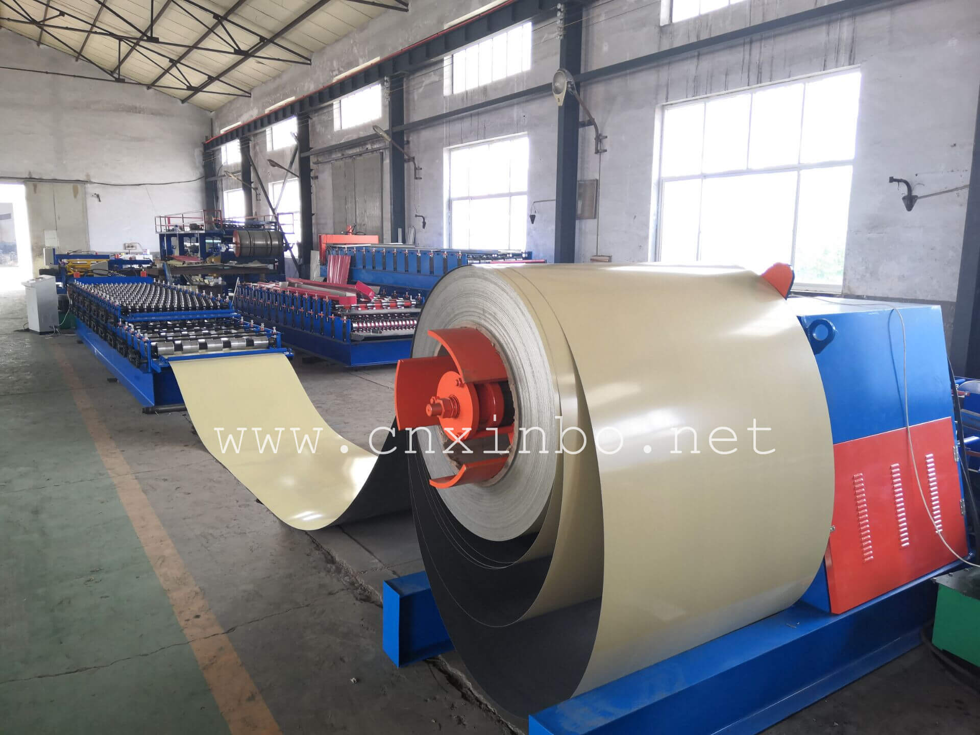 Double layer roof sheet roll forming machine