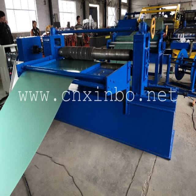 Metal sheet slitting cutting machine