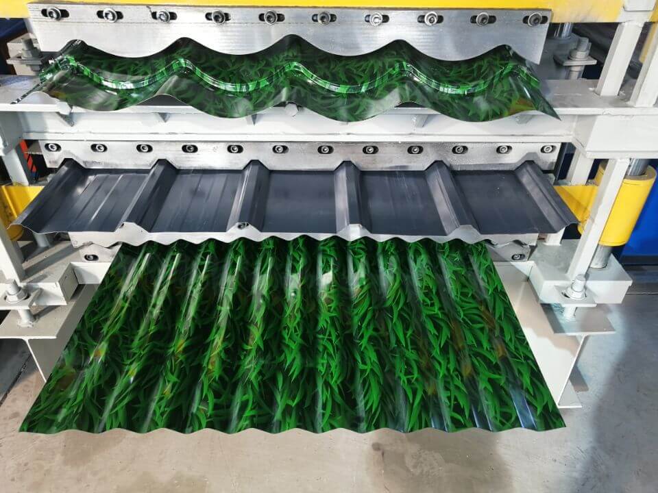 three layer roof sheet roll forming machine
