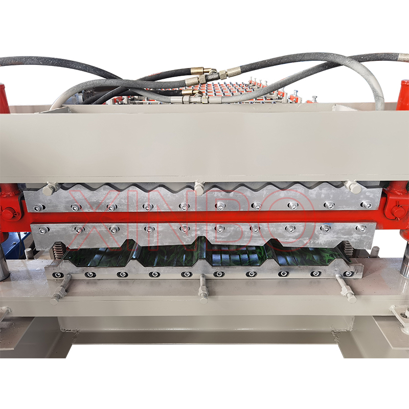 Full automatic high-quality glazed double-layer tile press Roof roll forming machine