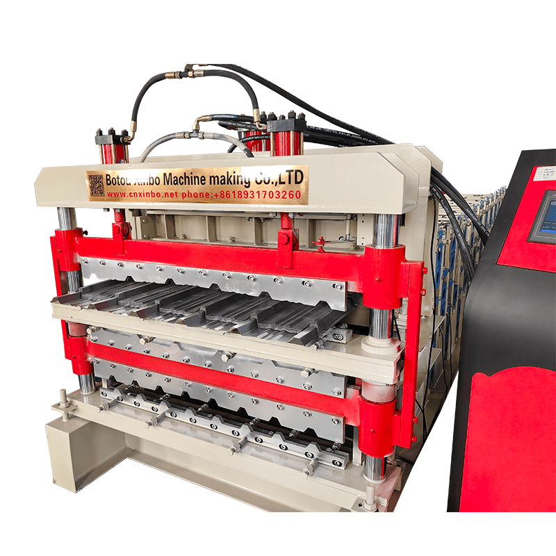 Three layer roof sheet roll forming machine