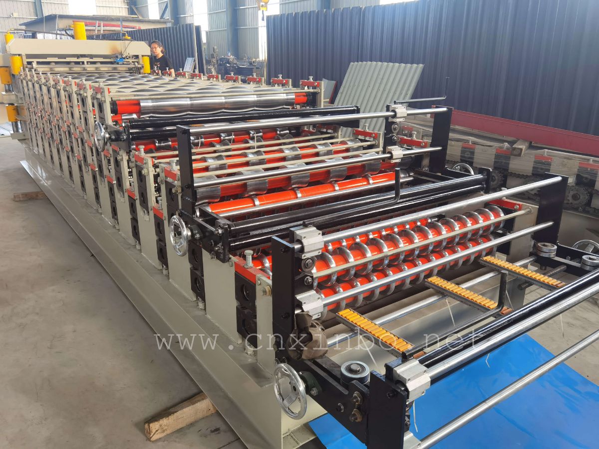 three layer roof sheet roll forming machine