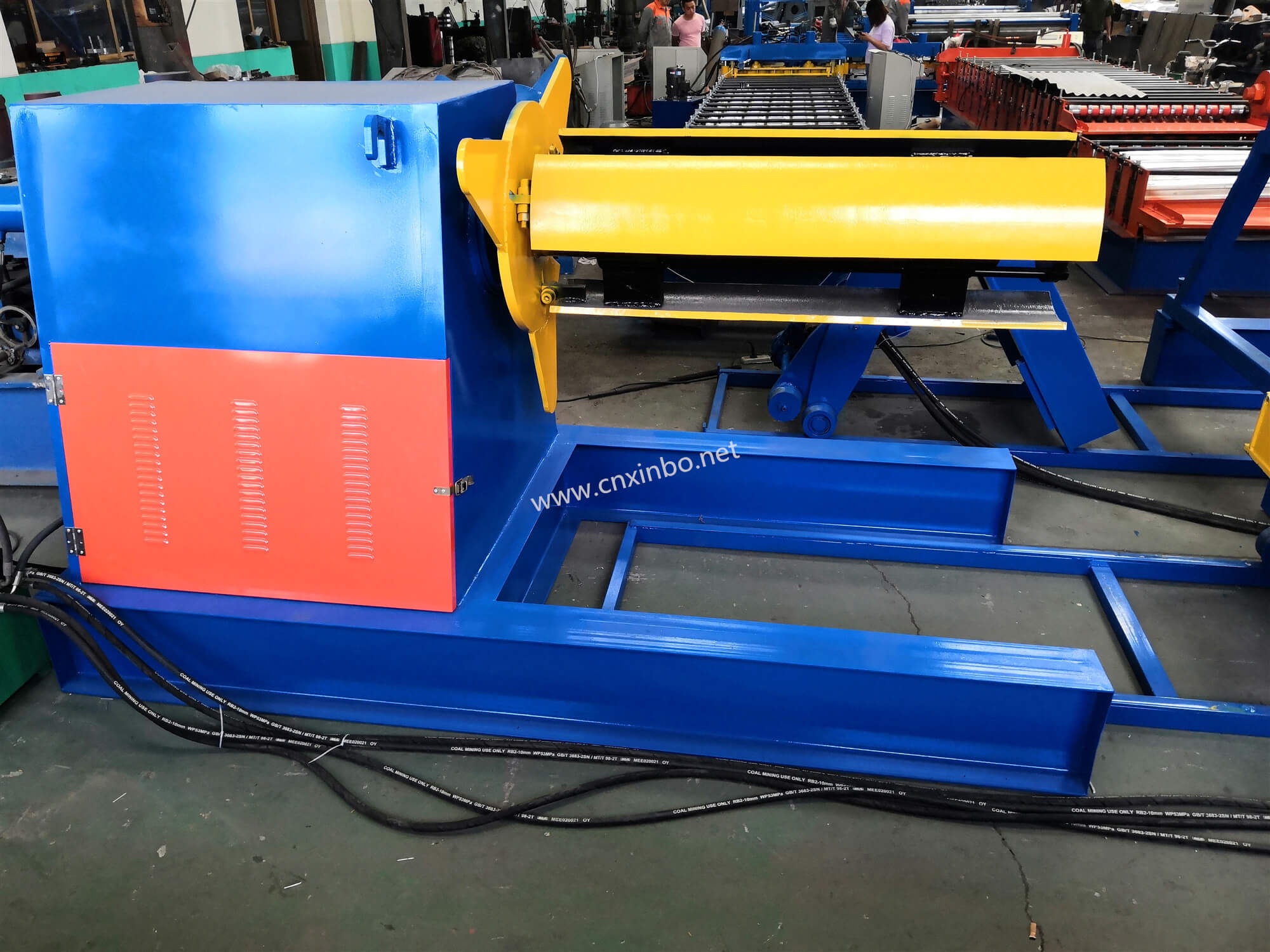 Fully automatic hydraulic decoiler 5 tons, 10 tons and 15 tons optional