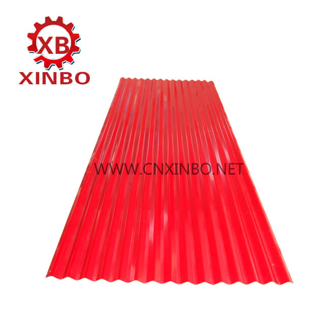 Corrugated metal roofing sheet rolling forming machine