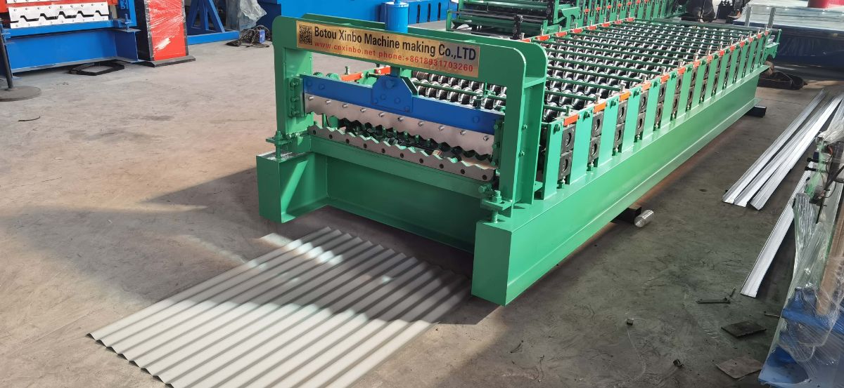 corrugation roof panel machine