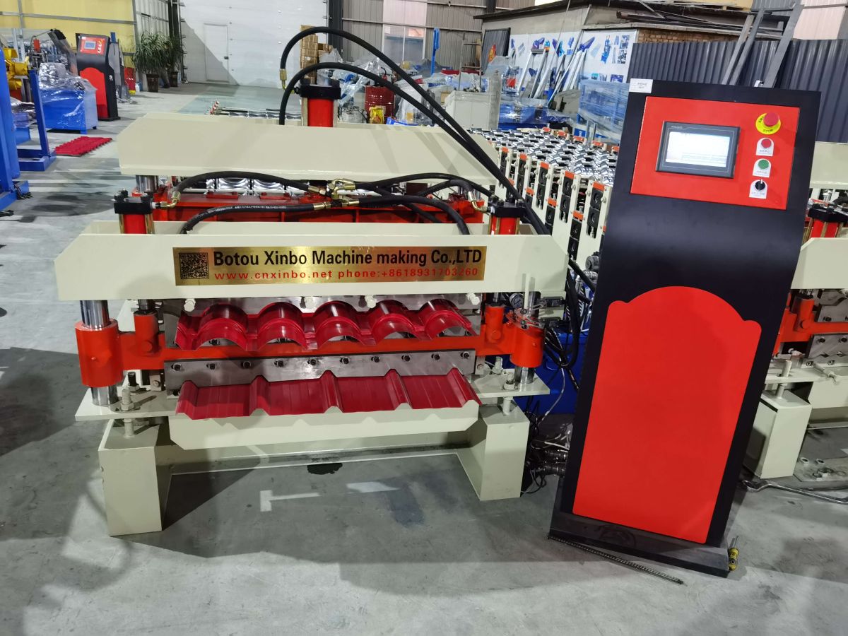 double layer roof panel machine