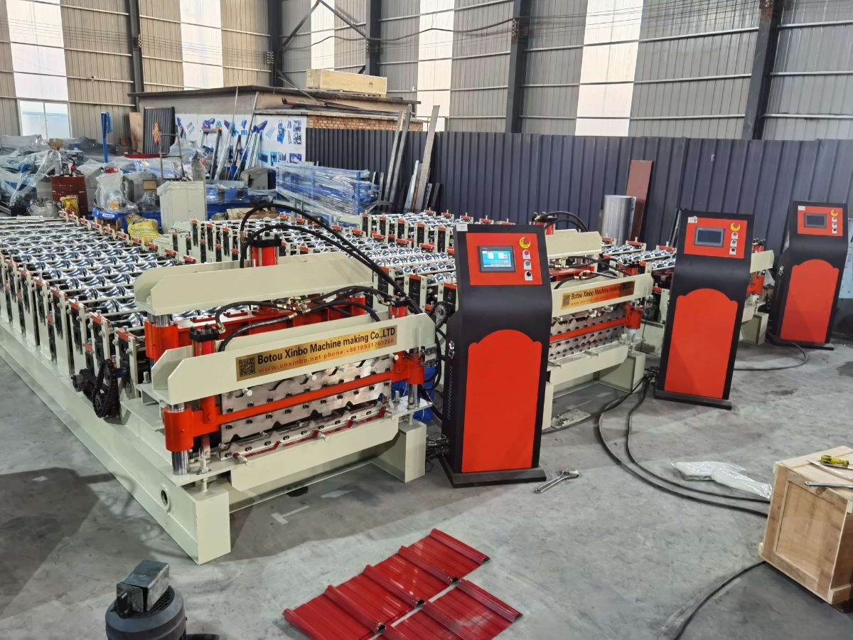 double layer roof panel machine