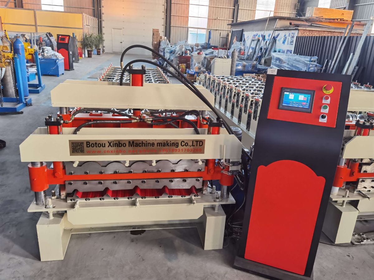double layer roof panel machine