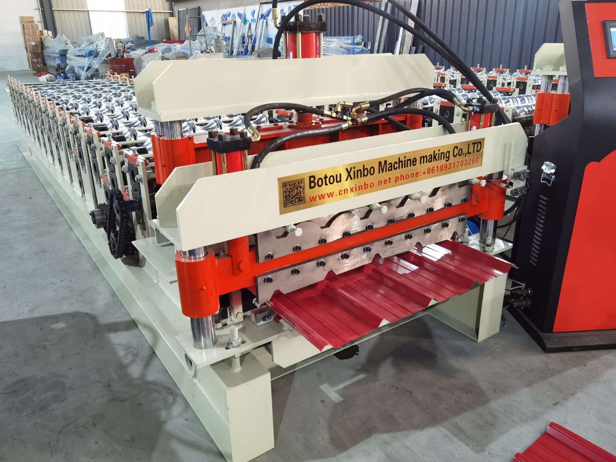 double layer roof panel machine