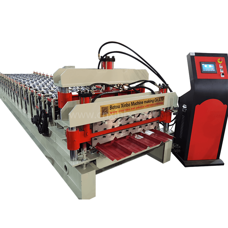 Double layer roof panel machine