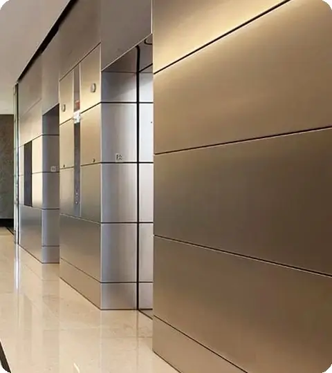 Decorative Metal wall cladding panel application