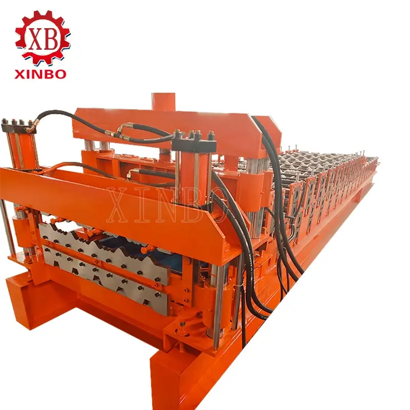 Buy double layer roof sheet roll forming machine from China manufacturer XINBO
