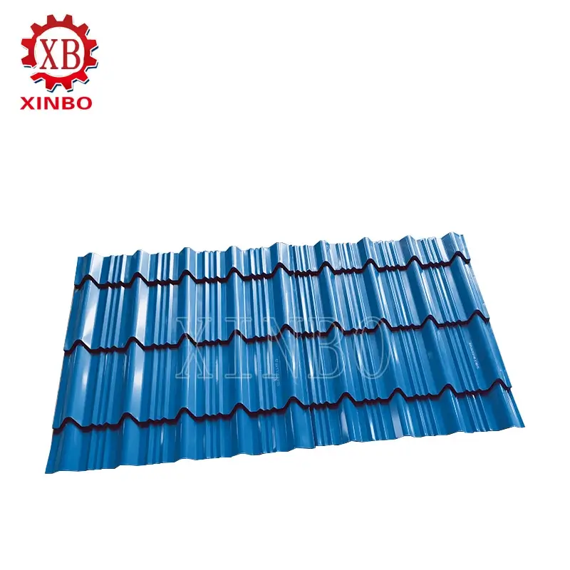 Glazed Roof Tile formed by XINBO Glazed Roof Tile Roll Forming Machine