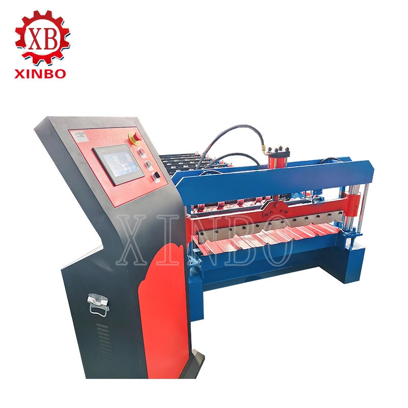 China Trapezoidal Roof Panel Roll Forming Machine manufacturer