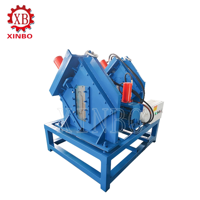 45° Edge Cutting and Lock Hole Punching Machine China factory