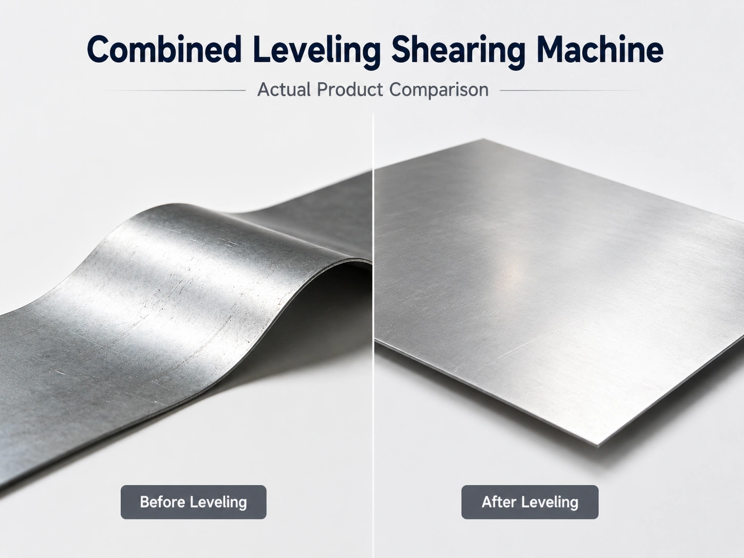 Combined Leveling Shearing Machine Actual Product Comparison