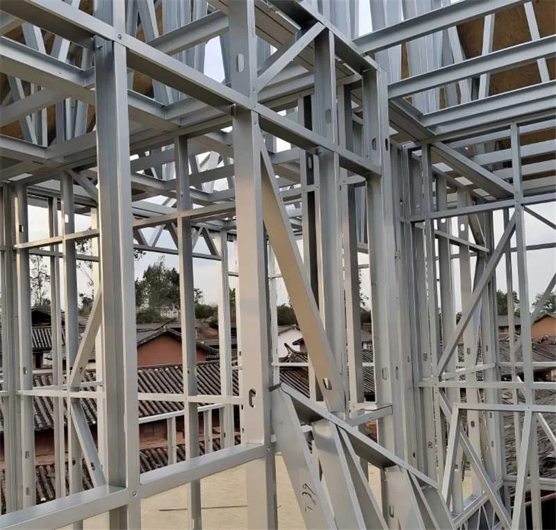 XINBO-C-Purlin-Roll-Forming-Machine-Finished-Product-Building-Site