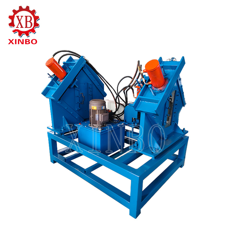 45° edge cutting and lock hole punching machine