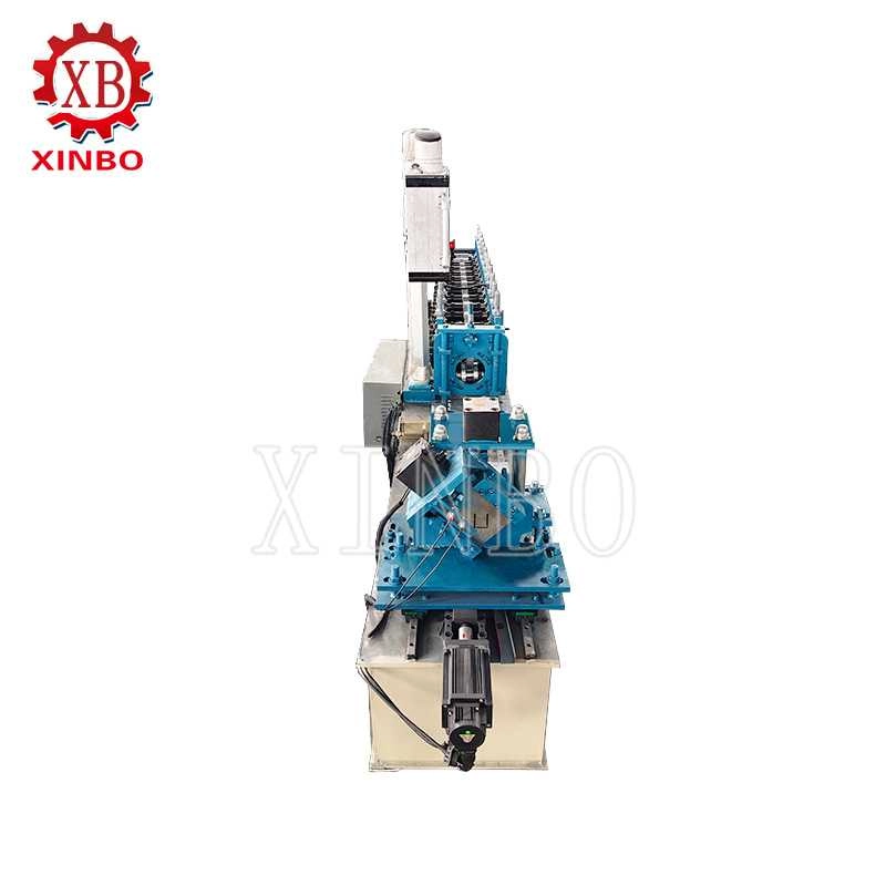 End view of Xinbo adjustable U L channel roll forming machine