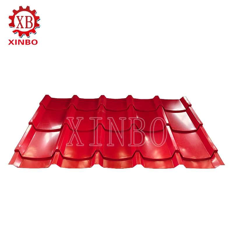 Finished glazed roof tiles produced by the roll forming machine