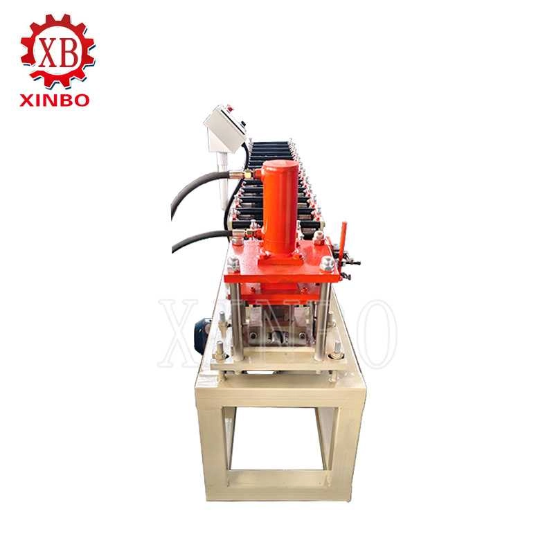 Front view of roll shutter door forming machine
