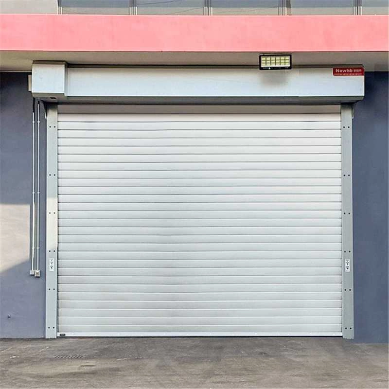 PU insulated roll shutter door made by roll forming machine