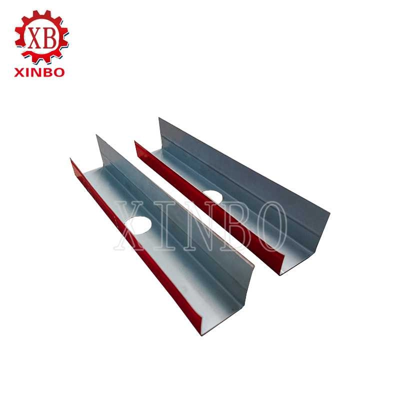U and L metal channel profiles produced by a roll forming machine