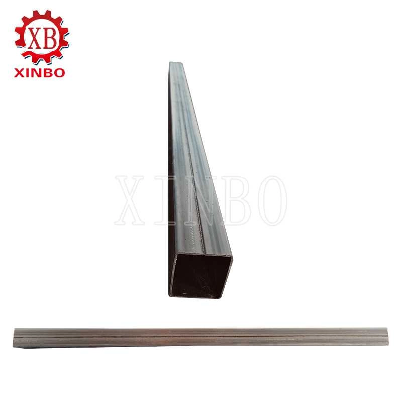 Finished square steel tube produced by a forming machine