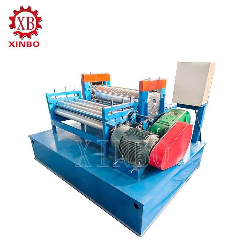 Industrial metal embossing machine production setup