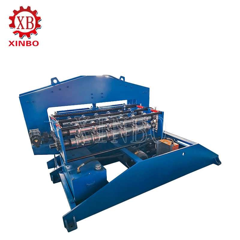XINBO hydraulic roof sheet curving machine front view